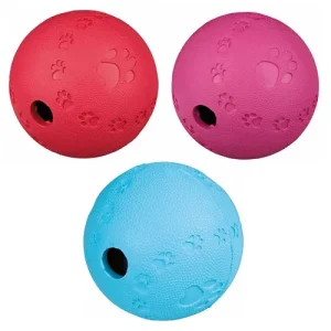 DOGTOY RUBBER SNACKBAL 9CM ASSORTIE
