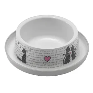 KATTEN EETBAK PLASTIC CATS IN LOVE WIT