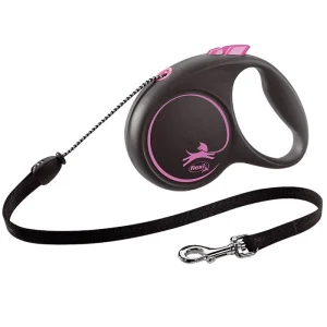FLEXI BLACK DESIGN CORD S 5M ROZE