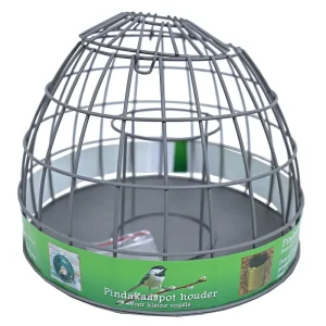 PINDAKAAS HOUDER KLEINE VOGEL GRIJS 25CM