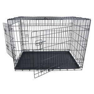 BENCH ECO 2-DEURS ZWART 92X57X64CM