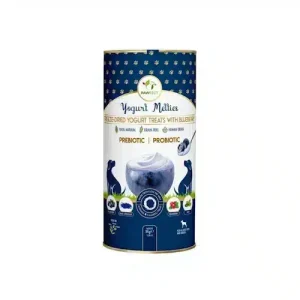 Pawfect freeze dried yogurt treats with blueberry
